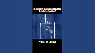 Is jumping during an elevator free fall effective? #mythbusters #experiements #knowledge
