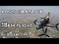 9 Km from home long range flight with DJI FPV system, Chimera 7 LR frame and massive Li-ion battery