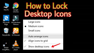 How to Lock Desktop Icons in  Windows 10