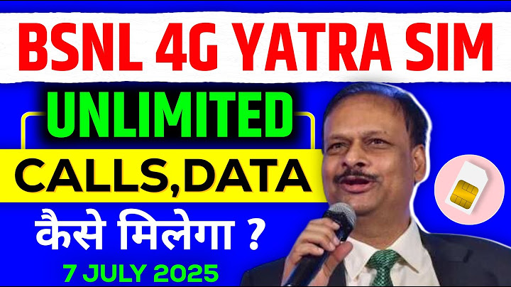 BSNL New SIM - BSNL 4G Yatra SIM Launch | कैसे खरीदें | Unlimited Calls & Data | Breaking News
