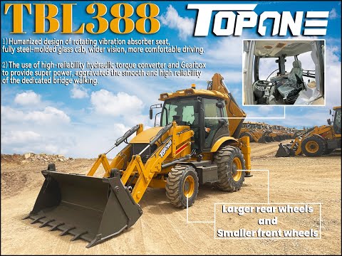 Demonstration video of backhoe loader TL388