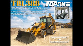 Demonstration video of backhoe loader TL388