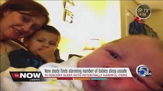 New study finds an alarming number of babies sleep in unsafe environments