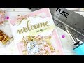 Baby Girl Shaker Card with Fuse Tool by Pretty Pink Posh