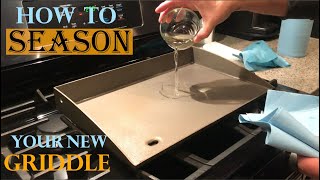 How to season griddle in oven | Seasoning Griddle | Seasoning Cast Iron Griddle Grill