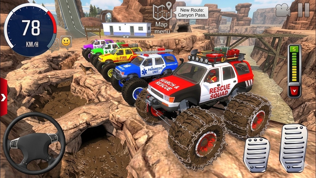 Juegos De Carros - 4x4 Police  Monster Truck Stunts Driver Simulator 3D - Android / IOS GamePlay