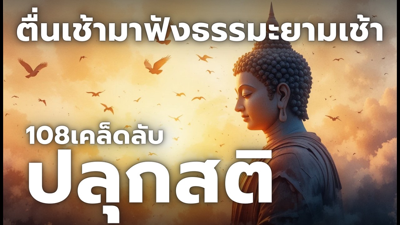108เคล็ดลับปลุกสติยามเช้า ฟังธรรมะยาวๆ (ไม่มีโฆษณาคั่น)