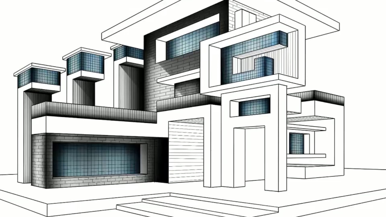 Modern architecture Architectural drawing Sketch, design, angle, building,  plan png | PNGWing