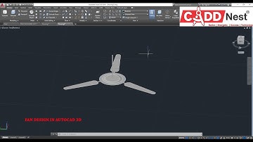 FAN CREATION IN AUTOCAD 3D   CADD Nest