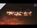 Fire text animation tutorials  text animations  after effects tutorial  gsp creations