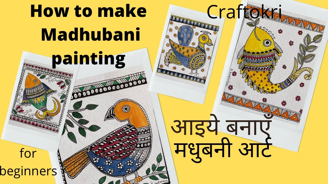 How to make Madhubani painting ? YouTube