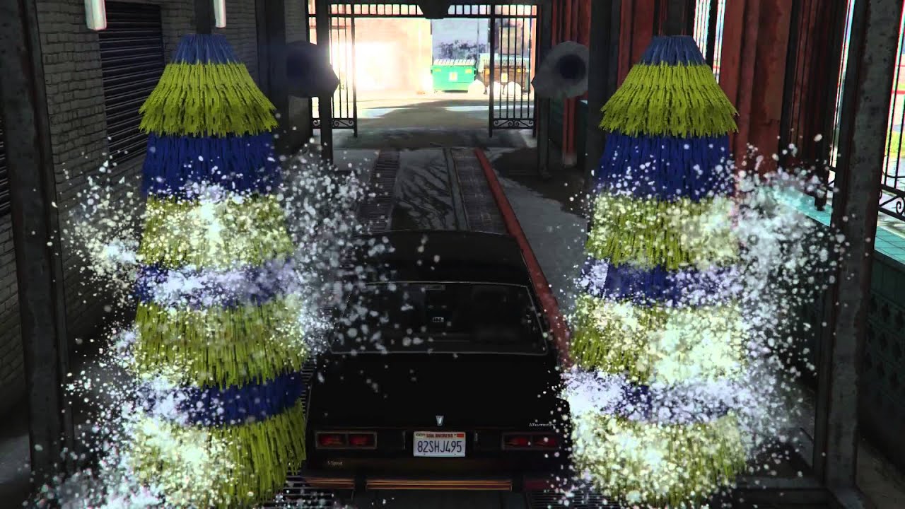 Serene Car Wash Gta 5 Abstract Illustration Serene Car Wash Gta 5 Abstract Illustration