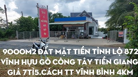 Ms55.(Đã bán)9000m2 đất mặt tỉnh lộ 872 giá 7tỉ5. Vĩnh Hựu huyện Gò Công Tây TiềnGiang 0986627960