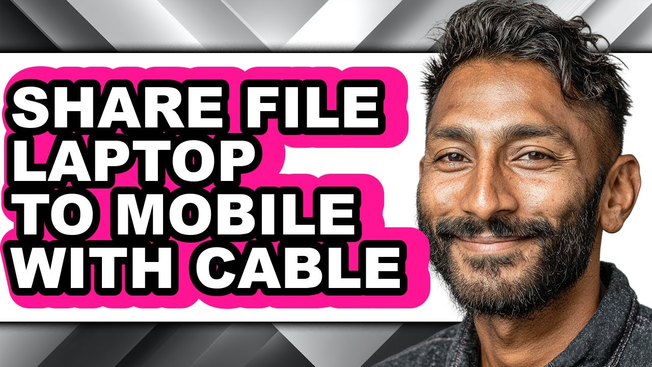 How to Share File Laptop to Mobile with Cable (only Way)