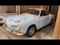 FIRST DRIVE IN 45 YEARS! 1967 VW Karmann Ghia lives again!!! RUSTY RESTORATION! SHOP UPDATE, ctmoog