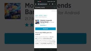 How to download mobile legend bang bang from chrome. screenshot 2