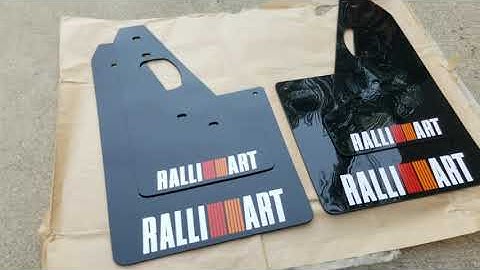 Mitsubishi Lancer Evolution Mudflaps . Rally art
