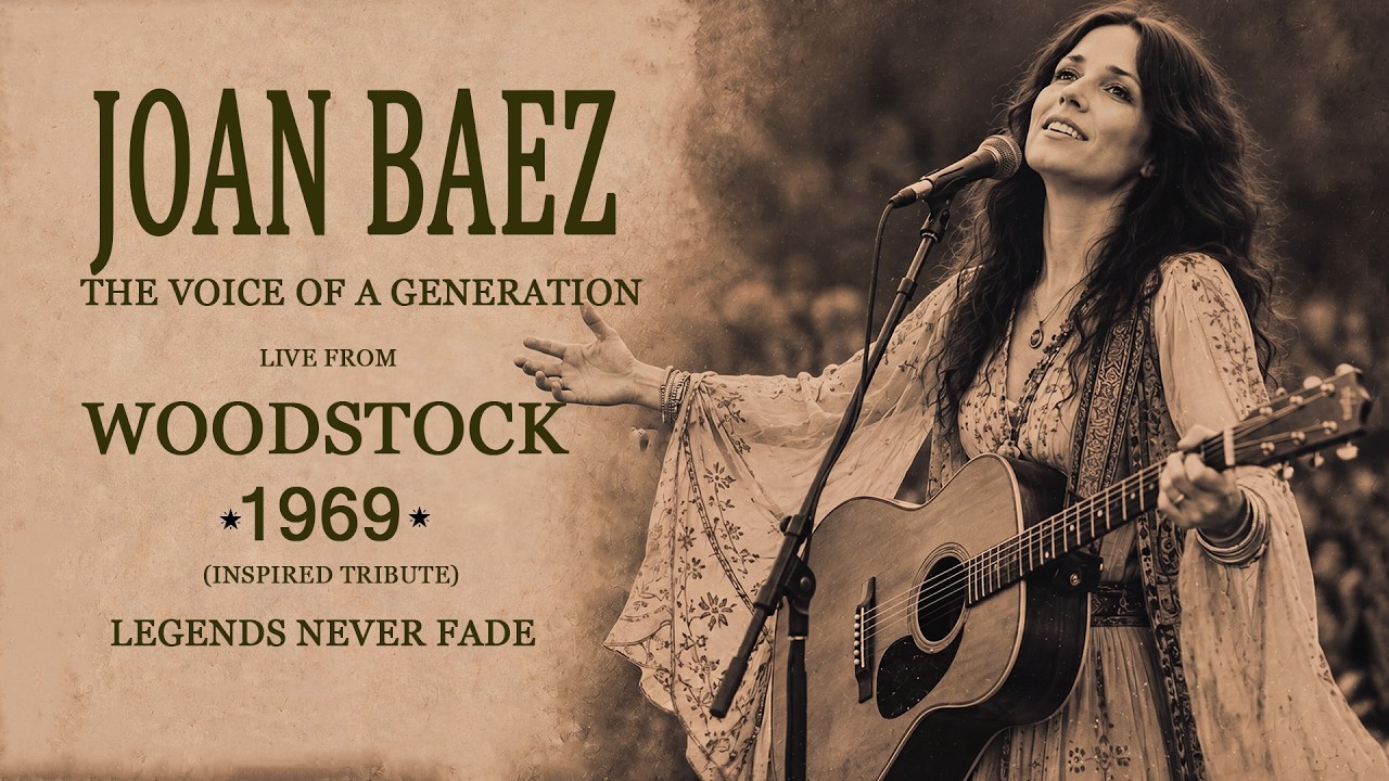 Joan Baez 🔥 Folk Rock Legends | Live at Woodstock 1969 (Inspired Tribute)