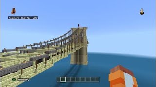 Brooklyn Bridge in Minecraft