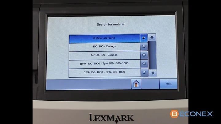 Scan documents to SAP using the meta search function directly from a Lexmark multifunction device