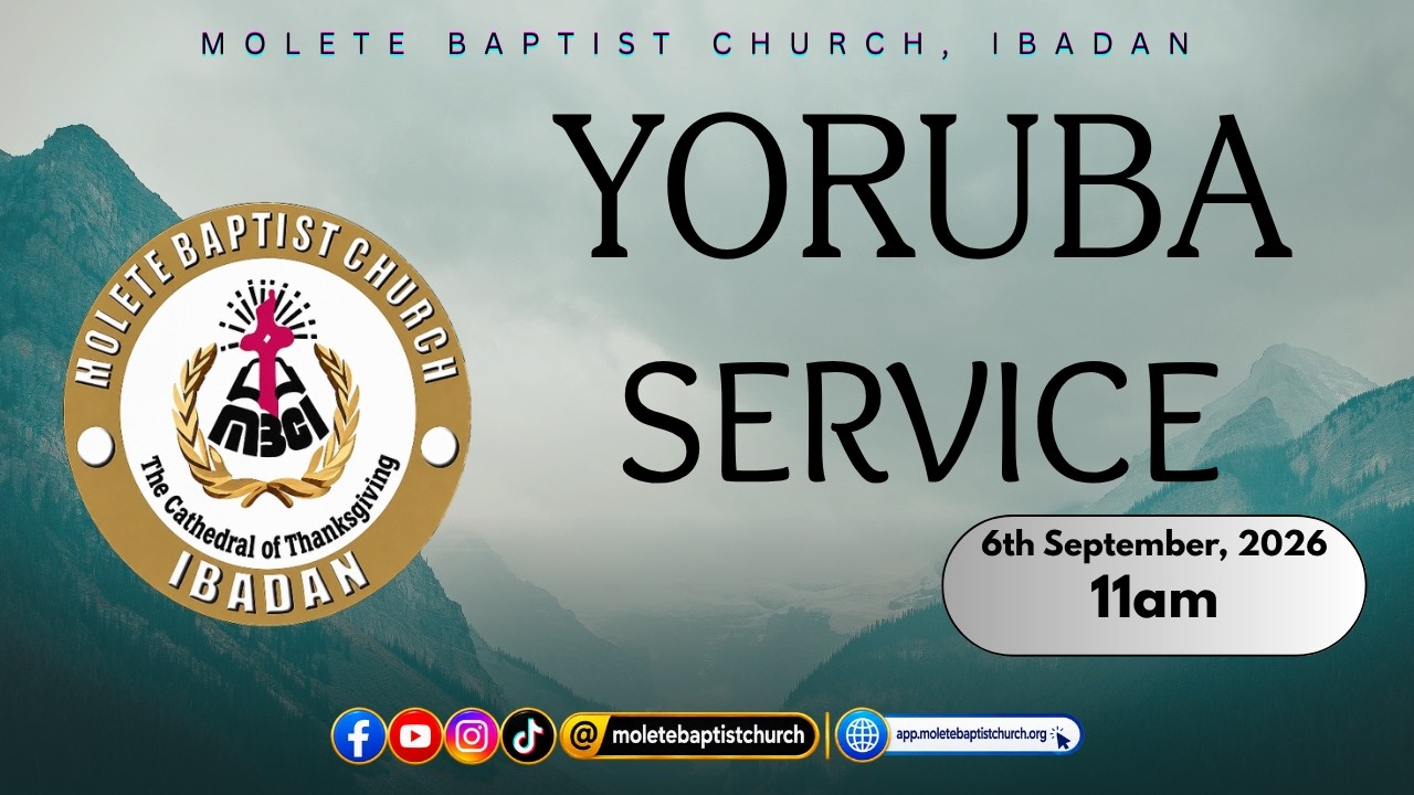 SUNDAY WORSHIP SERVICE || YORUBA SERVICE || 06-09-2026