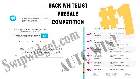 TUTUORIAL HACK WHITELIST PRESALE COMPETITION