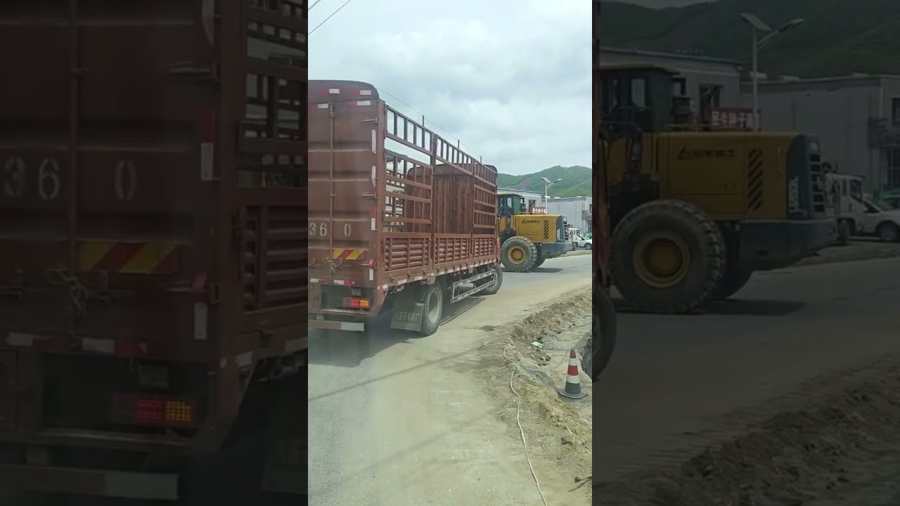 Китайская деревня и её окрестности из окна автомобиля, 2025 год