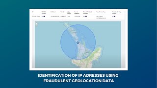 Identification of IP addresses using fraudulent geolocation data - Student project