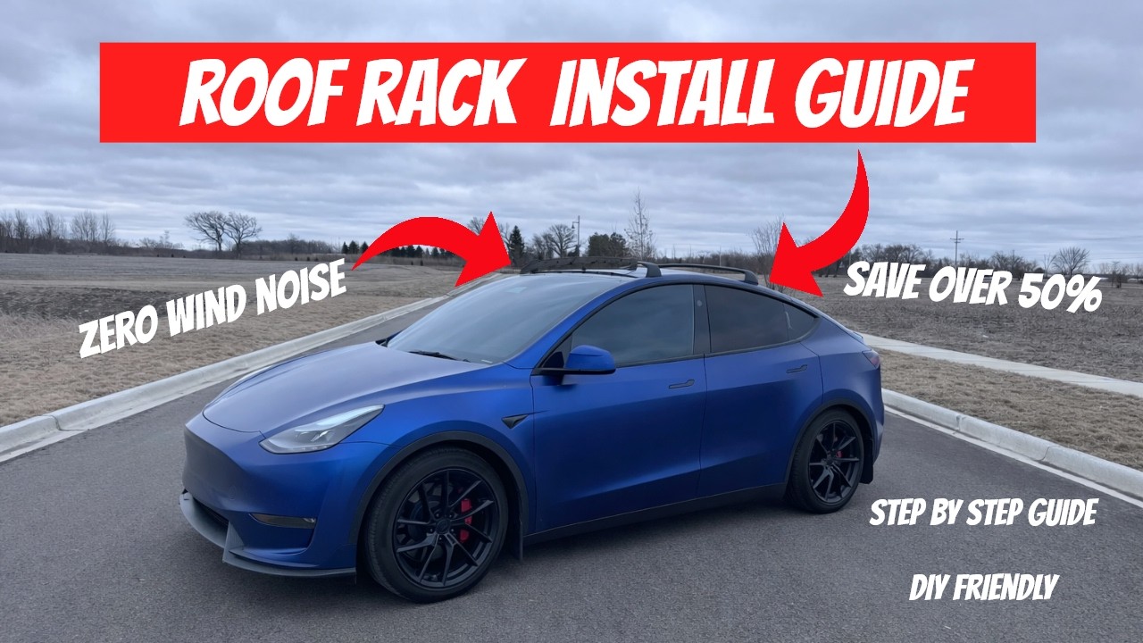 Tesla Model Y Roof Rack Install Guide - YouTube