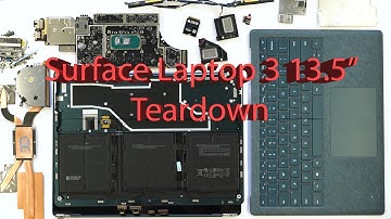 Microsoft Surface Laptop 3 13.5" Full Disassembly Teardown Guide