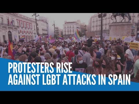 Protesters rise against LGBT attacks in Spain