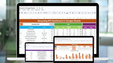 Recycling KPI Dashboard in Google Sheets