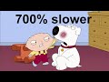 Family Guy - Stewie beats up Brian 700% slower