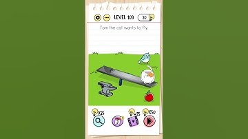 brain test level 103 Tom the cat wants to fly