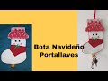 Bota Navideña Portallaves |Christmas Stocking Key Holder