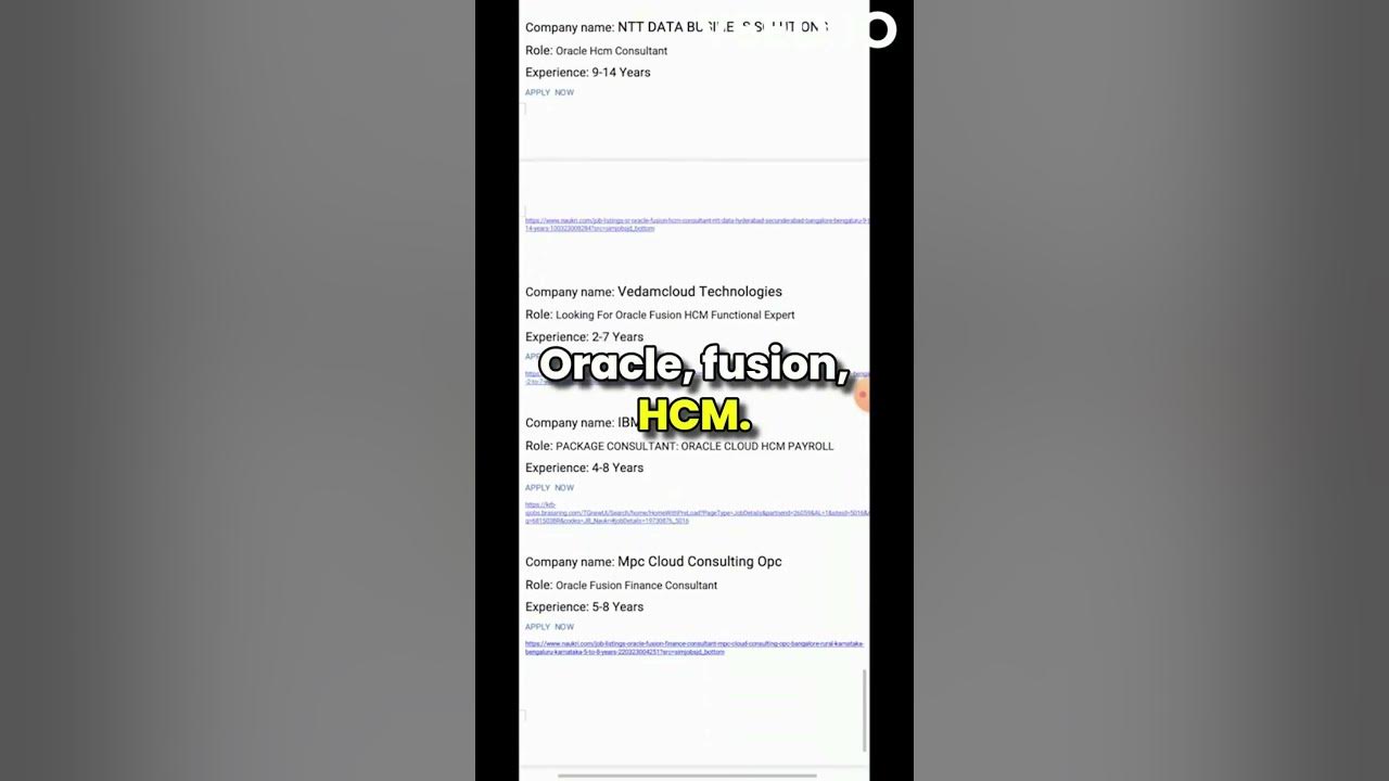 Oracle fusion hcm job openings at top mnc companies triotech youtube