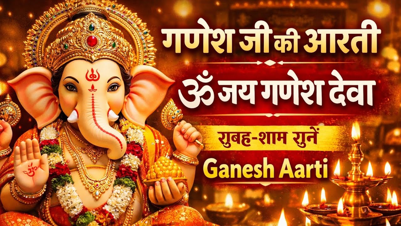 गणेश जी की आरती | ॐ जय गणेश देवा | Ganesh Aarti | सुबह शाम सुनें गणपति आरती | Ganpati Aarti 2026