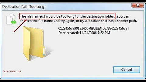How to  copy folder and file with Destination Path Too Long/ Folder Path too long windows trick