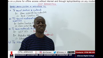 COST BOOKKEEPING - INTERGRATED ACCOUNTS(LESSON 1) MANAGEMENT ACCOUNTING