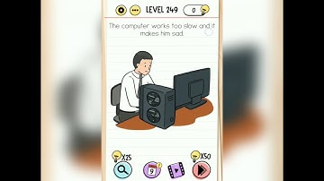 Brain Test Level 249 | The Computer Works Too Slow And It Makes Him Sad | Games Squeezer |