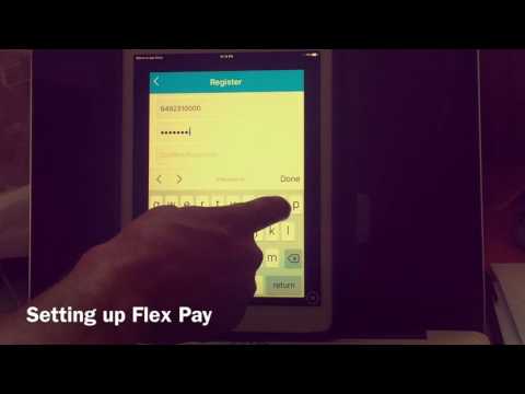 Signing into Flex Pay app