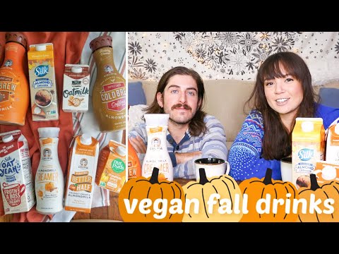 Trying Vegan Fall Drinks!  Pumpkin Spice Coffee Creamer  More