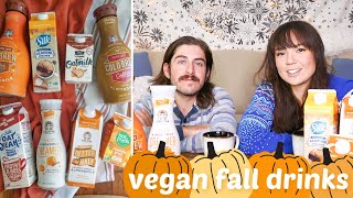 Trying Vegan Fall Drinks! // Pumpkin Spice Coffee Creamer + More