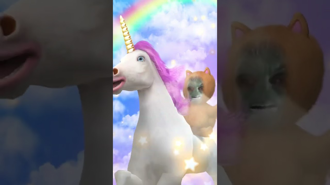 HULK baby riding unicorn 