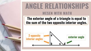 Exterior Angle Theorem Notes