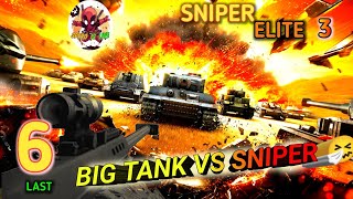 fainlly big tank (rat) ko fod dala || sniper elite 3 #6 #sniperelite3