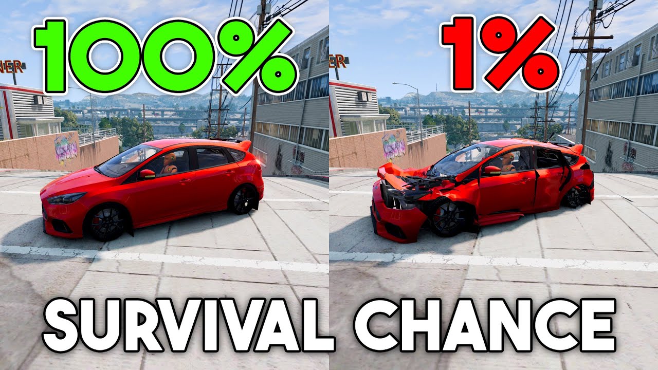 Best of Realistic Survival Chance Test Crashes #6 | BeamNG.Drive