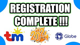 How to register TM / GLOBE sim 2024 | Paano mag register ng TM / GLOBE sim 2024