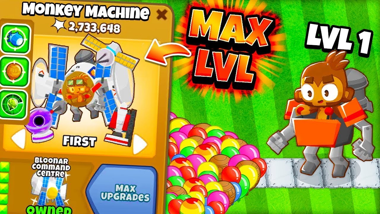 Monkey Machine Tower VS 100X BLOONS (BTD 6)