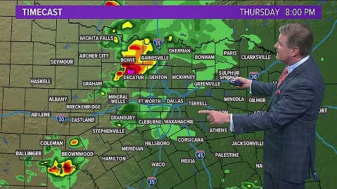 DFW weather: Storms possible Thursday night and Friday